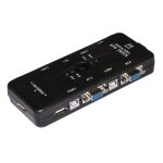 Link lkkwm4 switch kvm pour 4 pc usb / vga avec 1 souris, 1 clavier usb et 1 moniteur vga avec c�bles ...