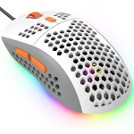 Lkljij - 383 pro souris de jeu filaire ultra légère, coque en nid d'abeille, 6 souris rétroéclairées ... Lkljij - 383 pro souris de jeu filaire ultra légère, coque en nid d'abeille, 6 souris rétroéclairées ...