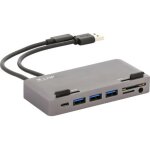 Lmp usb - c attach hub argent - dock usb - c 7 ports pour imac