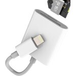 Loc - adaptateur lecteur carte sdmicro sd pour iphone 14 13 12 pro lightning vers tfmmoire card reader ...
