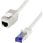 Logilink - cc5062s rj45 c�ble r�seau, c�ble patch cat 6a s / ftp 3 m gris avec cliquet d'encastrement ...