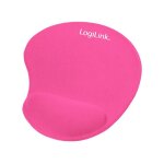 Logilink mousepad with silicone gel hand rest pink (id0027p)