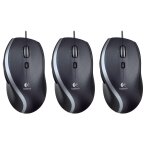 Logitech lot de 3 souris laser filaire usb m500 anthracite