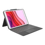 Logitech combo touch - clavier et tui - avec trackpad - rtroclair - apple smart connector - azerty ...