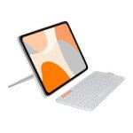 Logitech flip folio - clavier et �tui - full size - sans fil - bluetooth 5. 1 le - azerty - fran�ais ...