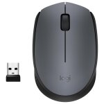 Logitech m170 grey - k souris bureau ambidextre rf sans fil optique 1000 dpi