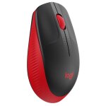 Logitech m190 - souris - optique - 3 boutons - sans fil - r�cepteur sans fil usb - rouge
