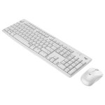 Logitech mk295 silent - ensemble clavier et souris - sans fil - 2. 4 ghz - international us - blanc cass� ...