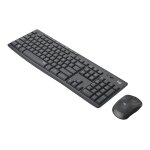 Logitech mk295 silent - ensemble clavier et souris - sans fil - 2. 4 ghz - pan nordic - graphite