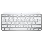 Logitech mx keys mini - clavier r�tro�clair� bluetooth azerty fran�ais - gris p�le