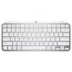 Logitech mx keys mini - clavier - r�tro�clair� - sans fil - bluetooth - qwerty - r. - u. - gris p�le