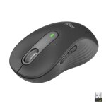 Souris logitech sans fil grande taille signature m650 l silencieuse, bluetooth - graphite