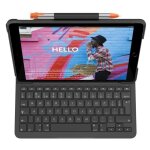 Logitech slim folio - clavier et �tui - sans fil - bluetooth - qwerty - r. - u. - graphite - pour apple ...
