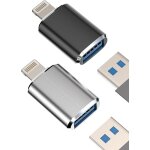 Loranka - lot de 2 c�bles adaptateurs lightning vers usb pour iphone - clavier - lecteur de cartes - ...