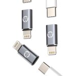 Loranka - 27w adaptateur usb c femelle a lightning m�le(3 pack) charge rapide pour iphone c�ble type ...