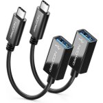 Loranka - 2x usb - c vers usb - a c�ble adaptateur 3. 0 otg - compatible avec ordinateur portable pc ...