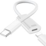 Loranka - adaptateur audio casque usb - c vers light - ning pour iphone 16 / 15 series, 3 - in - 1 type ...