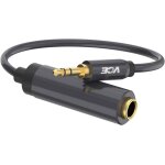Loranka - c�ble adaptateur jack st�r�o audio dor� rallonge jack audio 3. 5 mm m�le vers 6. 35 mm femelle ...