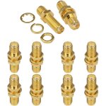 Lot de 10 adaptateurs coaxiaux sma femelle vers femelle sma schott connecteur 4g antenne wifi adaptateur ... Lot de 10 adaptateurs coaxiaux sma femelle vers femelle sma schott connecteur 4g antenne wifi adaptateur ...