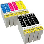 Lot de 10 cartouches d'encre compatibles epson t1285 pour epson stylus sx - 420 sx - 425 sx - 430 sx ...