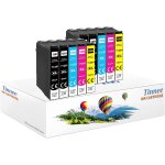 Lot de 10 cartouches d'encre de remplacement pour epson t1281 t1282 t1283 t1284 t1285, compatibles avec ...
