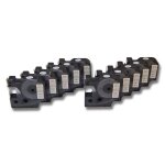 Lot de 10 cassettes  ruban vhbw 12mm pour dymo 2000, 3500, 4500, 5500. remplace: dymo d1, 45013.