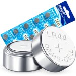 Lot de 10 piles bouton alcalines lr44 1, 5 v ag13 - piles bouton alcalines de longue dur�e - 110 mah ...