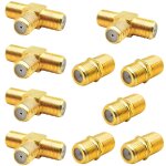 Lot de 10 rallonges de câble coaxial rg6 et femelle de type f rg6 vers 2 femelles 3 voies câble coaxial ... Lot de 10 rallonges de câble coaxial rg6 et femelle de type f rg6 vers 2 femelles 3 voies câble coaxial ...
