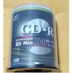 Lot de 100 cd - r vierges 80 minutes 700mb multi speed 52x - sky pro