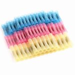 Lot de 100 cosses thermorétractables à souder, connecteurs d'épissure bout à bout pour fils électriques, ... Lot de 100 cosses thermorétractables à souder, connecteurs d'épissure bout à bout pour fils électriques, ...