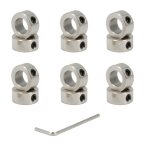 Lot de 12 colliers de serrage t8 en acier au carbone avec isolation nickelée avec vis m4 pour pièces ... Lot de 12 colliers de serrage t8 en acier au carbone avec isolation nickelée avec vis m4 pour pièces ...