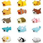 Lot de 15 mini protections de cble de chargement pour tlphone portable usb, housse de protection du ...