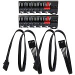 Lot de 2 adaptateurs de contrôleur de vitesse pwm à 5 ports pour ventilateur pc ou ventilateur de refroidissem ... Lot de 2 adaptateurs de contrôleur de vitesse pwm à 5 ports pour ventilateur pc ou ventilateur de refroidissem ...