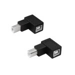 Lot de 2 adaptateurs d'imprimante usb 2. 0 b m�le vers femelle type b pour imprimante, scanner, disque ...