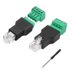 Lot de 2 adaptateurs rj11 sans soudure vers 4 broches, fiche rj11 6p4c vers 4 broches - blocage de la ... Lot de 2 adaptateurs rj11 sans soudure vers 4 broches, fiche rj11 6p4c vers 4 broches - blocage de la ...