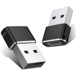 Lot de 2 adaptateurs usb c femelle vers usb m�le, c�ble de chargeur de type a pour iphone 11 12 13 pro ...