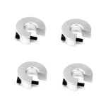 Lot de 2 arbres de rail coulissant sbr avec 4 blocs de roulement sbr uu pour imprimante 3d, pices cnc, ...