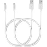 Lot 2 cables pour astro gaming a38 headset / astro gaming a50 headset - cable micro usb blanc 1 m�tre ...
