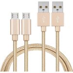 Lot 2 cables pour asus zenfone 5 lite / 4 max / 3 max / max m1 / max m2 / go - cable chargeur micro usb ...