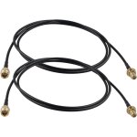 Lot de 2 câble d'extension d'antenne rp - sma mâle vers rp - sma femelle rg174 câble coaxial 1m pour ... Lot de 2 câble d'extension d'antenne rp - sma mâle vers rp - sma femelle rg174 câble coaxial 1m pour ...