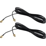 Lot de 2 c�ble d'extension d'antenne rp - sma m�le vers rp - sma femelle rg174 c�ble coaxial 5m pour ...