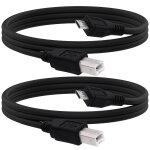 Lot de 2 câbles d'imprimante micro usb 5 broches mâle vers usb standard type b mâle otg câble de charge ... Lot de 2 câbles d'imprimante micro usb 5 broches mâle vers usb standard type b mâle otg câble de charge ...