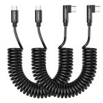 Lot de 2 cable usb c vers usb c spirale court 240w cable usb c charge rapide support pd 3. 0 cable usb ... Lot de 2 cable usb c vers usb c spirale court 240w cable usb c charge rapide support pd 3. 0 cable usb ...