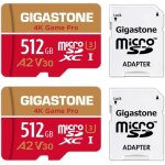 Lot de 2 cartes mémoire micro sd 512 go 4k game pro, pour nintendo - switch, gopro, caméra d'action, ... Lot de 2 cartes mémoire micro sd 512 go 4k game pro, pour nintendo - switch, gopro, caméra d'action, ...
