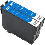 Lot de 2 cartouches d'encre compatibles epson t129 e129 pour workforce wf - 7015 wf - 7525 stylus office ...