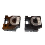 Lot de 2 cassettes  ruban vhbw 19mm pour dymo labelwriter duo 400, labelwriter duo 450, labelmaker pc. ...
