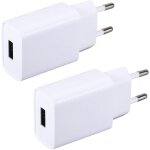 Lot de 2 chargeur usb 5 v 2 a - adaptateurs d'alimentation usb - prise secteur - adaptateur de prise ...
