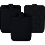 Lot de 2 grands supports de souris en silicone pour ordinateurs portables - adhsif sans rsidus avec ...