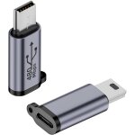 Lot de 2 mini adaptateurs usb mâle vers usb c femelle 480 mbps 18 w vers connecteur de données usb c ... Lot de 2 mini adaptateurs usb mâle vers usb c femelle 480 mbps 18 w vers connecteur de données usb c ...