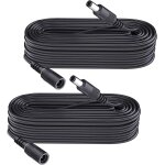 Lot de 2 rallonges d'alimentation cc 5, 5 mm x 2, 1 mm, pour caméra de vidéosurveillance, caméra ip wifi, ... Lot de 2 rallonges d'alimentation cc 5, 5 mm x 2, 1 mm, pour caméra de vidéosurveillance, caméra ip wifi, ...